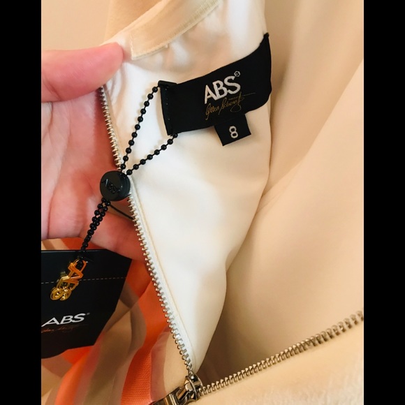 #019. Gorgeous ABS Allen Schwartz strapless dress NWT - Picture 6 of 9